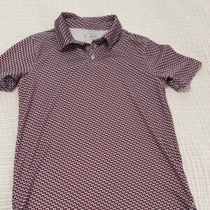 Boys BCG Texas Flag Pattern Polo Shirt - Red, White, and Blue Size M (10/12)